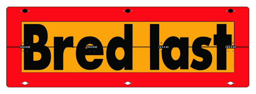 Bredlast Skilt 900X300X2Mm