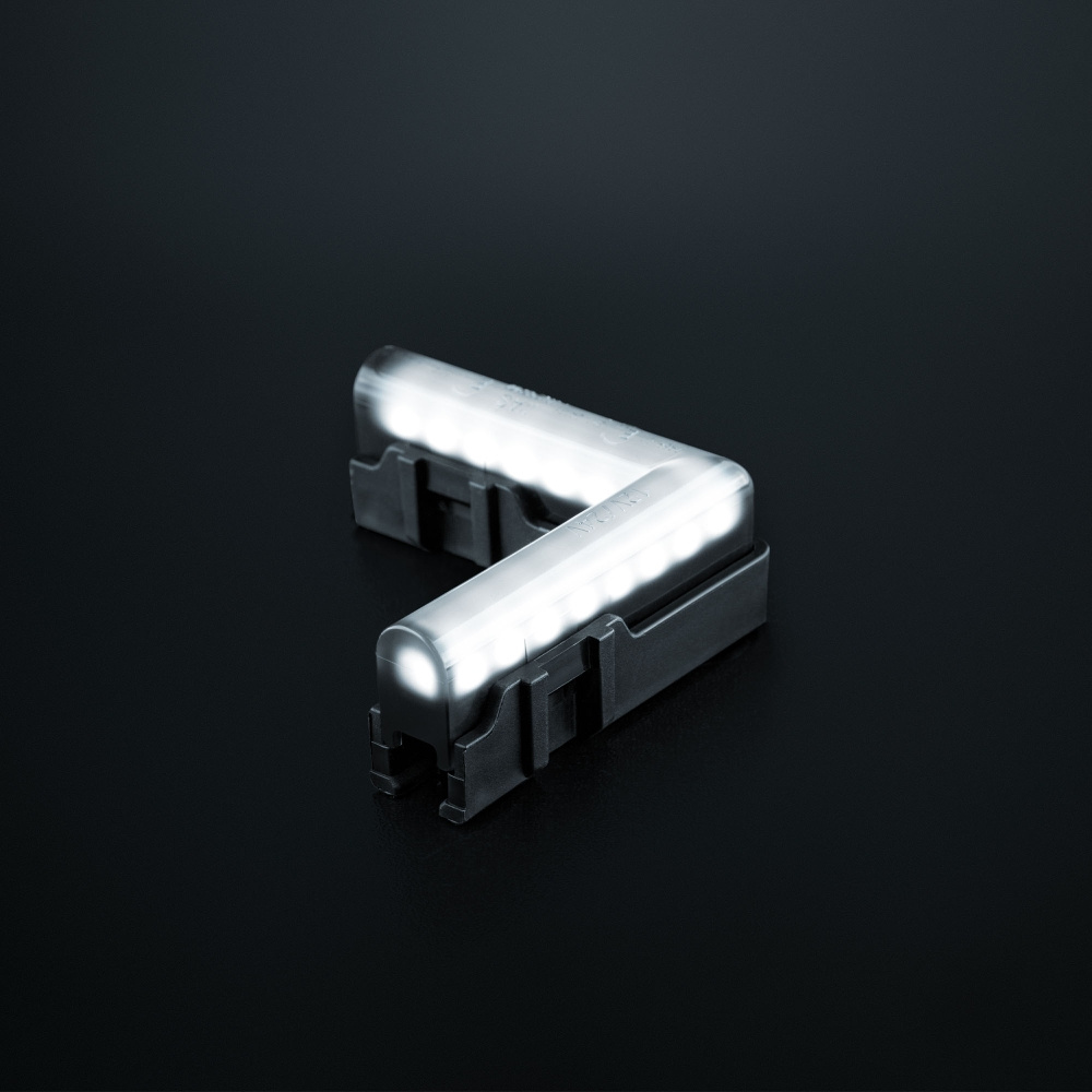 Strands Freedom Dark Line Hvit Hjørneposisjonslys