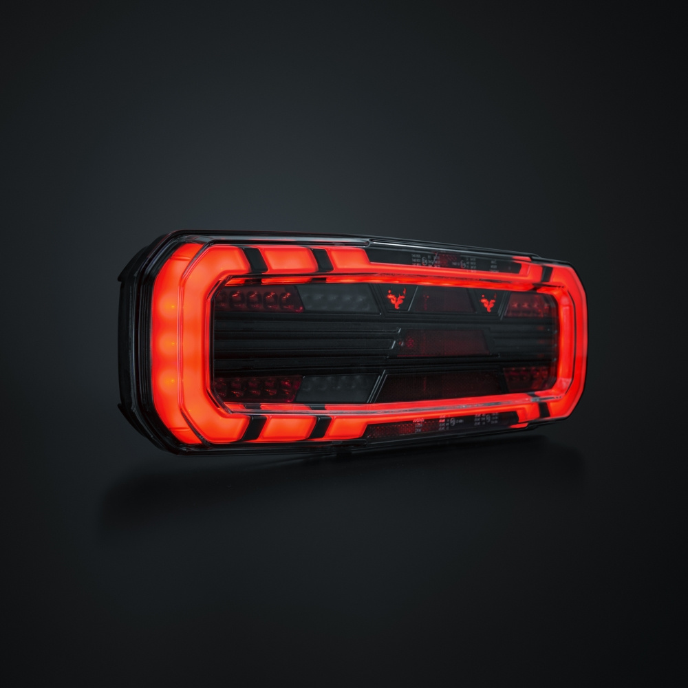 Strands Freedom Dark 5 Funk. Baklys Venstre for Tilhenger