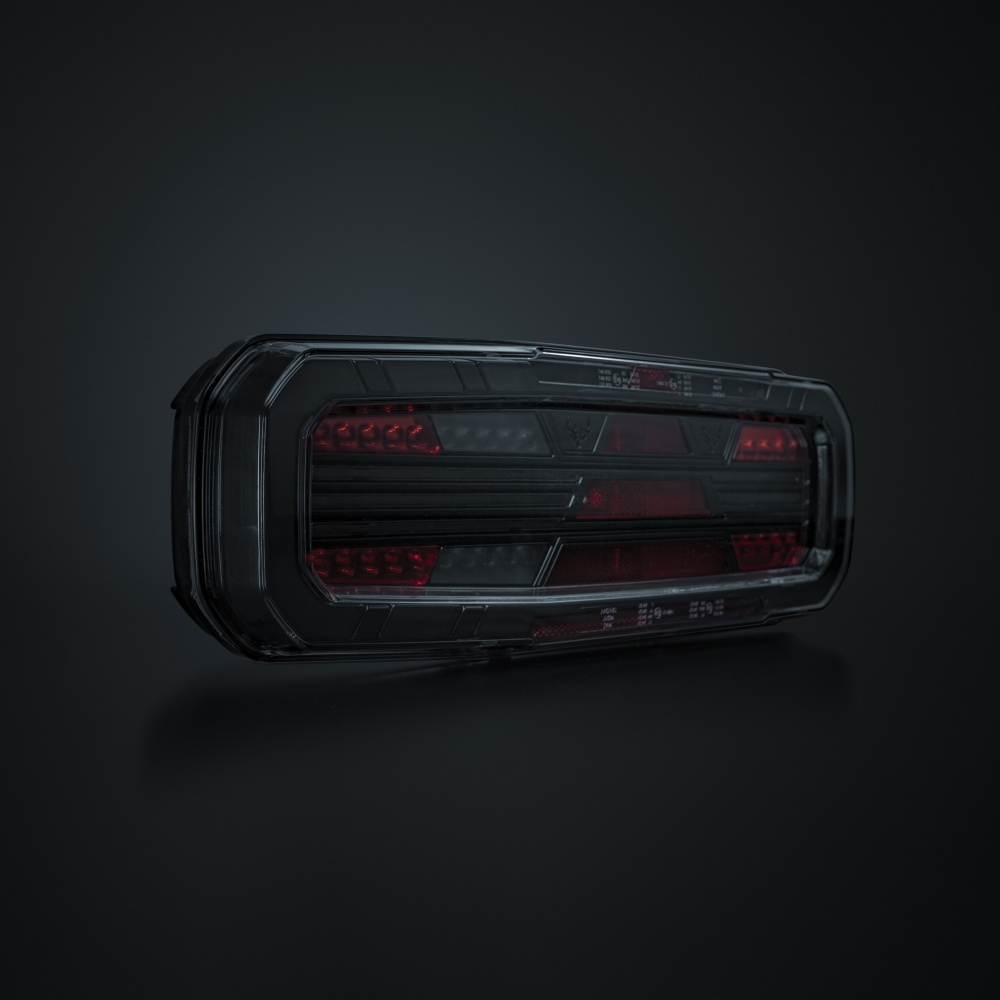 Strands Freedom Dark 5 Funk. Baklys Venstre for Tilhenger