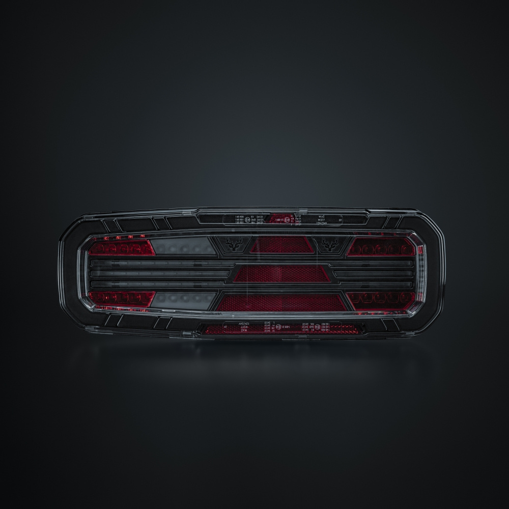 Strands Freedom Dark 5 Funk. Baklys Venstre for Tilhenger