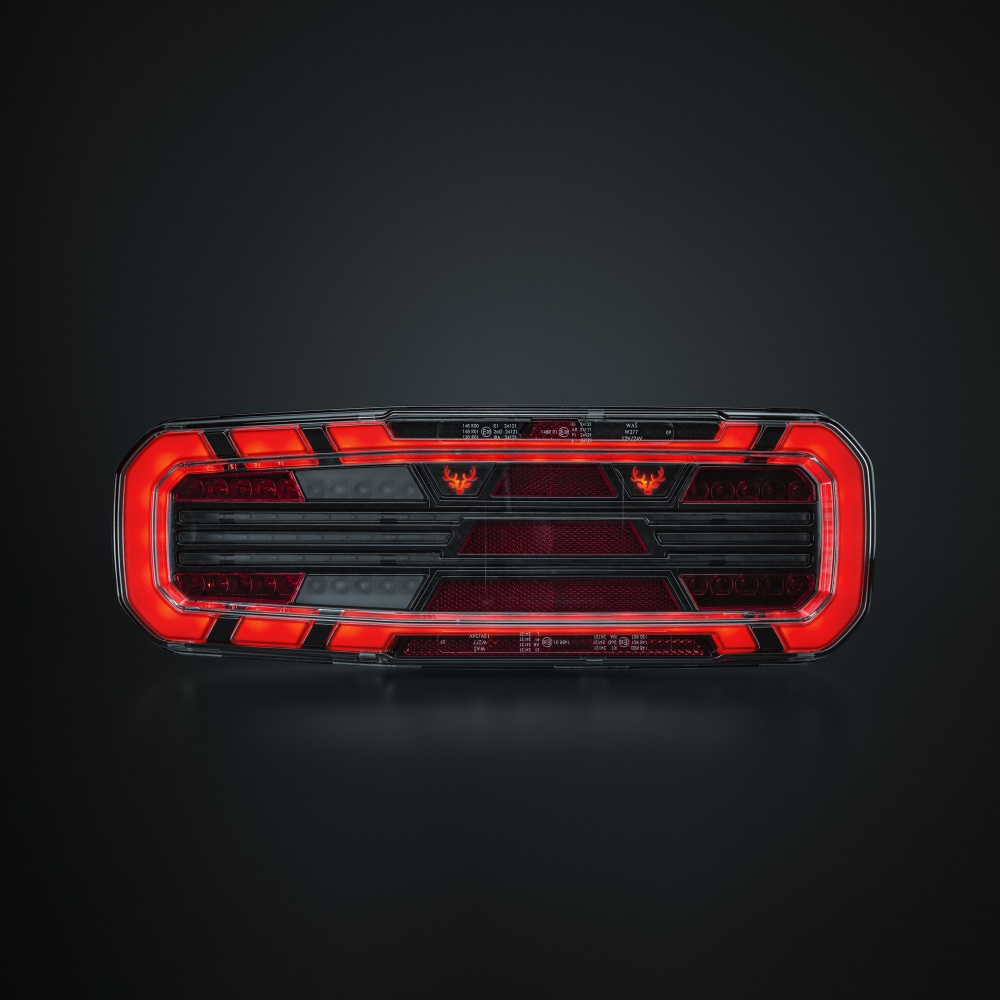 Strands Freedom Dark 5 Funk. Baklys Venstre for Tilhenger