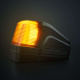 Strands IZE LED taklampe, hvit/amber, varsellys, mørk linse Strands IZE LED taklampe, hvit/amber, varsellys, mørk linse