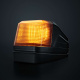 Strands IZE LED taklampe, hvit/amber, varsellys, mørk linse Strands IZE LED taklampe, hvit/amber, varsellys, mørk linse