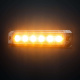 Strands Dark Knight SM6 varsellys, 6 LED, retningsbestemt, mørk linse Strands Dark Knight SM6 varsellys, 6 LED, retningsbestemt, mørk linse