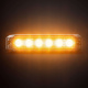 Strands Dark Knight SM6 varsellys, 6 LED, retningsbestemt, mørk linse Strands Dark Knight SM6 varsellys, 6 LED, retningsbestemt, mørk linse