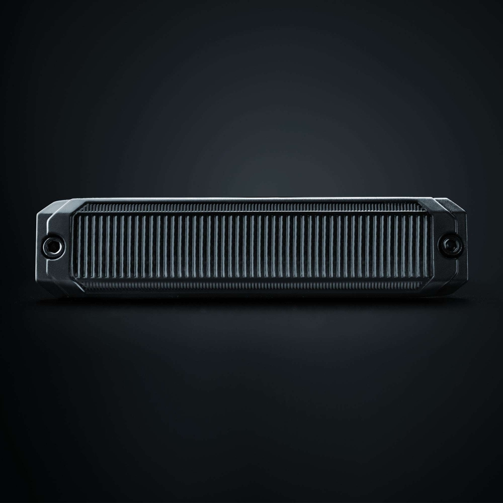 Strands Dark Knight SM6 varsellys, 6 LED, retningsbestemt, mørk linse