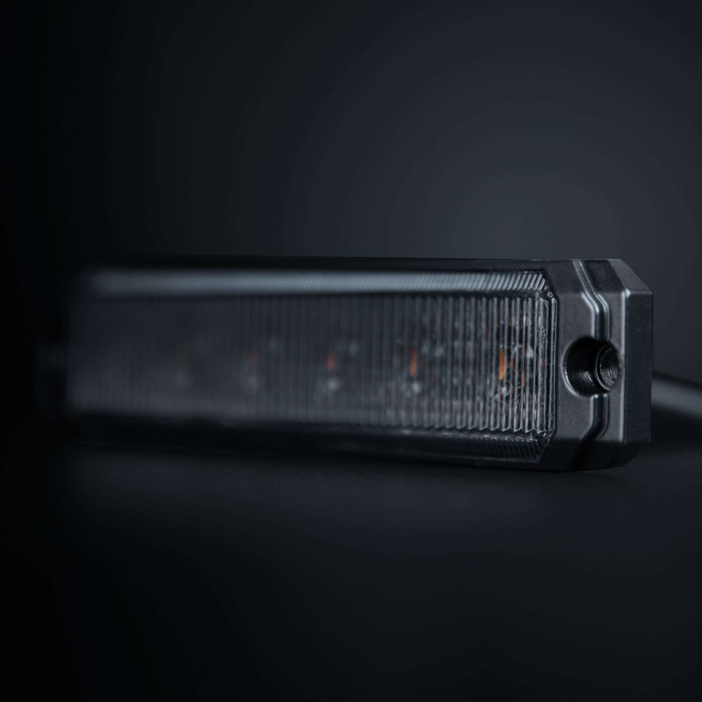 Strands Dark Knight SM6 varsellys, 6 LED, retningsbestemt, mørk linse