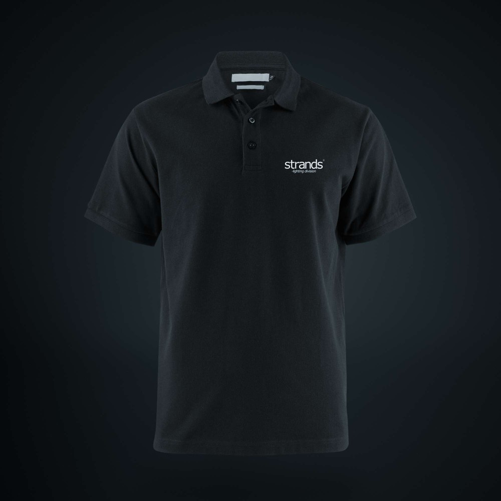 Strands polo T-skjorte med knapper, str. S-4XL
