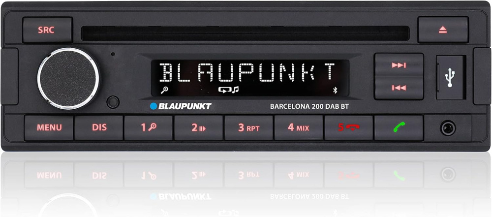Blaupunkt Barcelona 200 DAB BT, retro bilstereo med Bluetooth og DAB