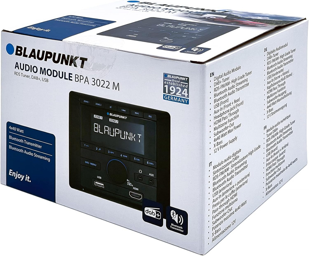 Blaupunkt BPA 3022 M, tilpasset bilstereo for bobiler og campingvogner