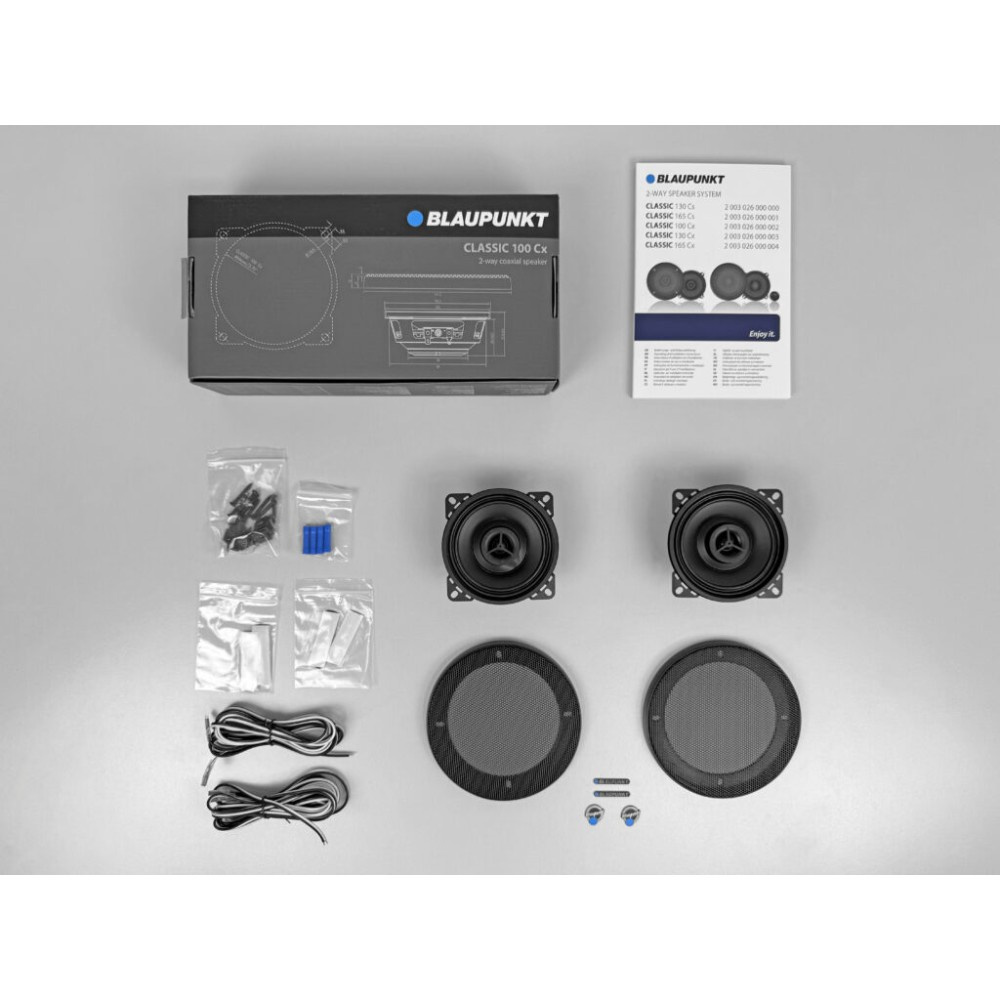 Blaupunkt CLASSIC 100 Cx, 4-tommers koaksialhøyttalere, par
