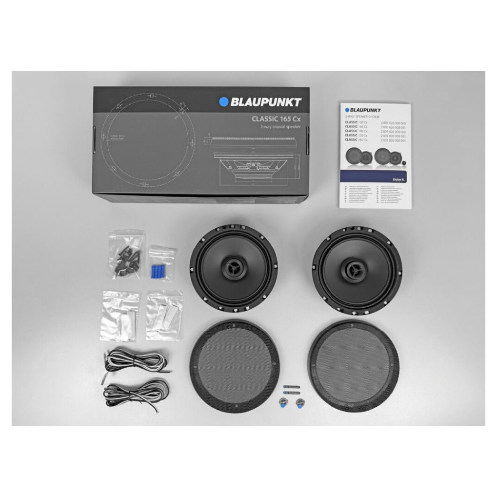 Blaupunkt CLASSIC 165 Cx, 6,5-tommers koaksialhøyttalere, par