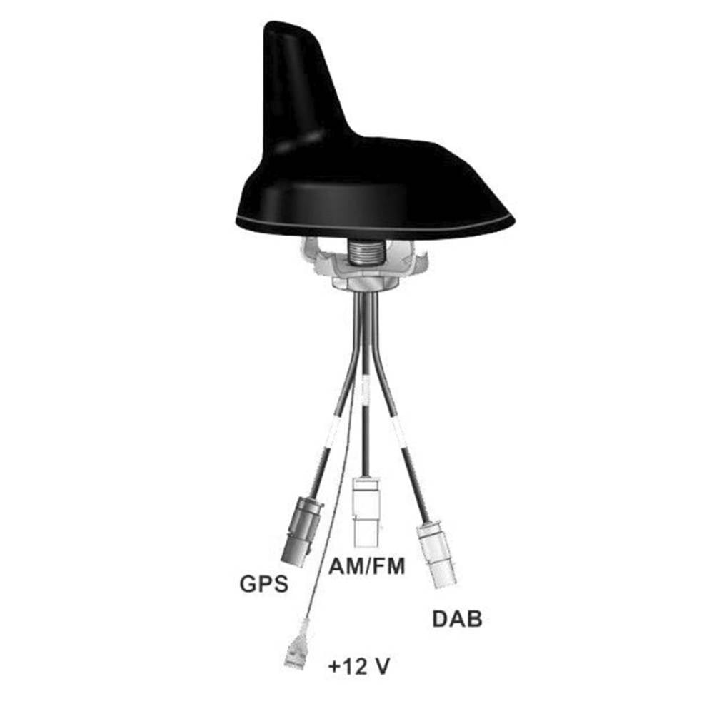 Blaupunkt DAB-A-GPS-a, takantenne med DAB/DAB+/AM/FM og GPS
