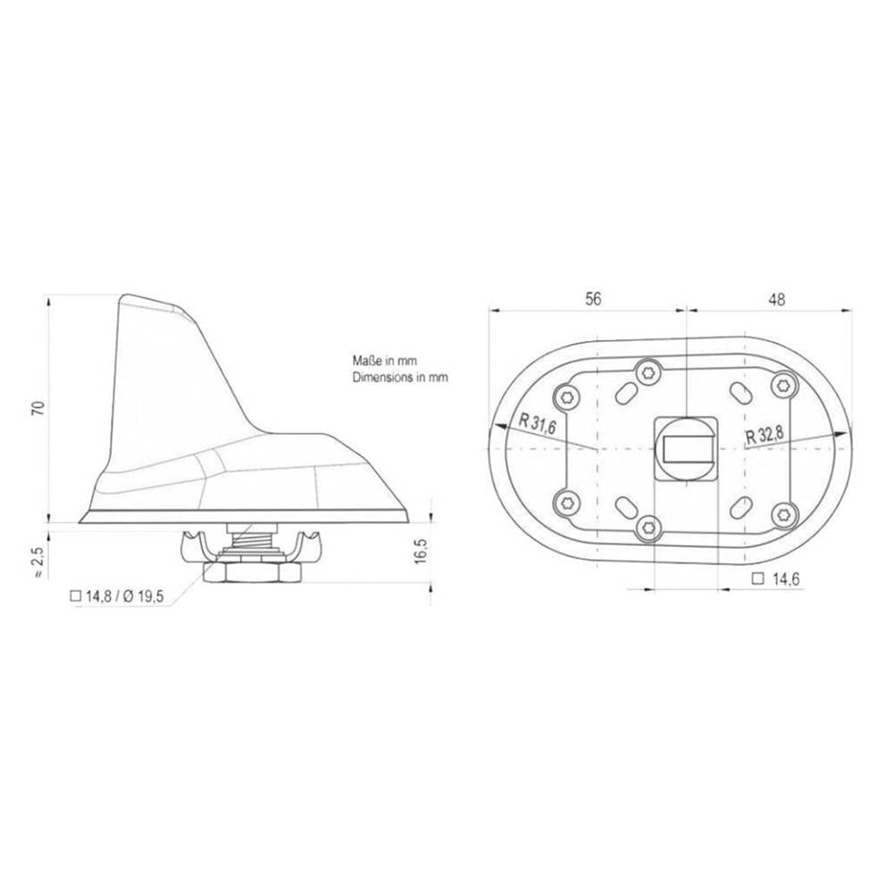Blaupunkt DAB-A-GPS-a, takantenne med DAB/DAB+/AM/FM og GPS