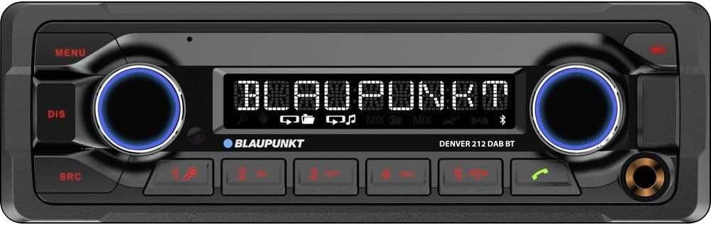 Blaupunkt Denver 212 DAB BT, robust bilstereo med Bluetooth & 3 par lavnivåutganger