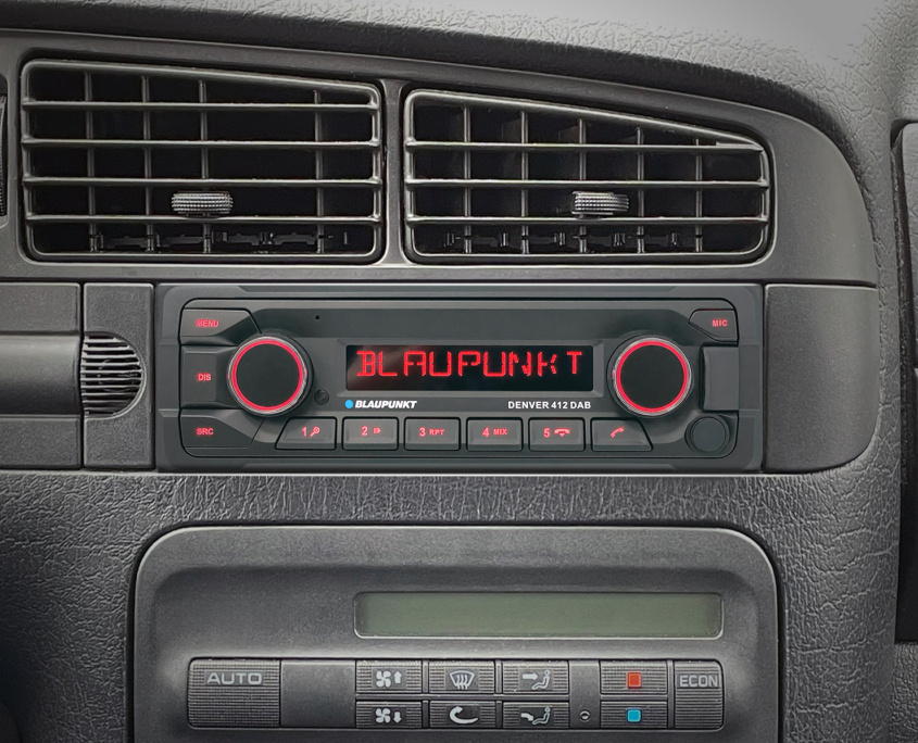 Blaupunkt Denver 412 DAB, robust stereo med DAB-radio og 3 par lavnivåutganger