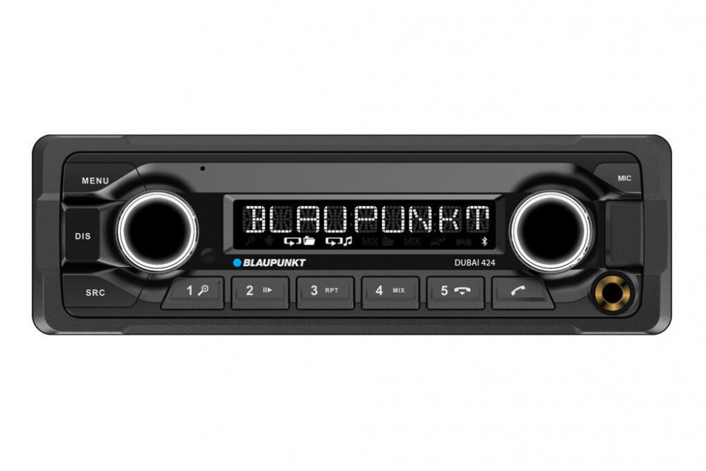 Blaupunkt Dubai 424, robust 24V stereo og 3 par lavnivåutganger