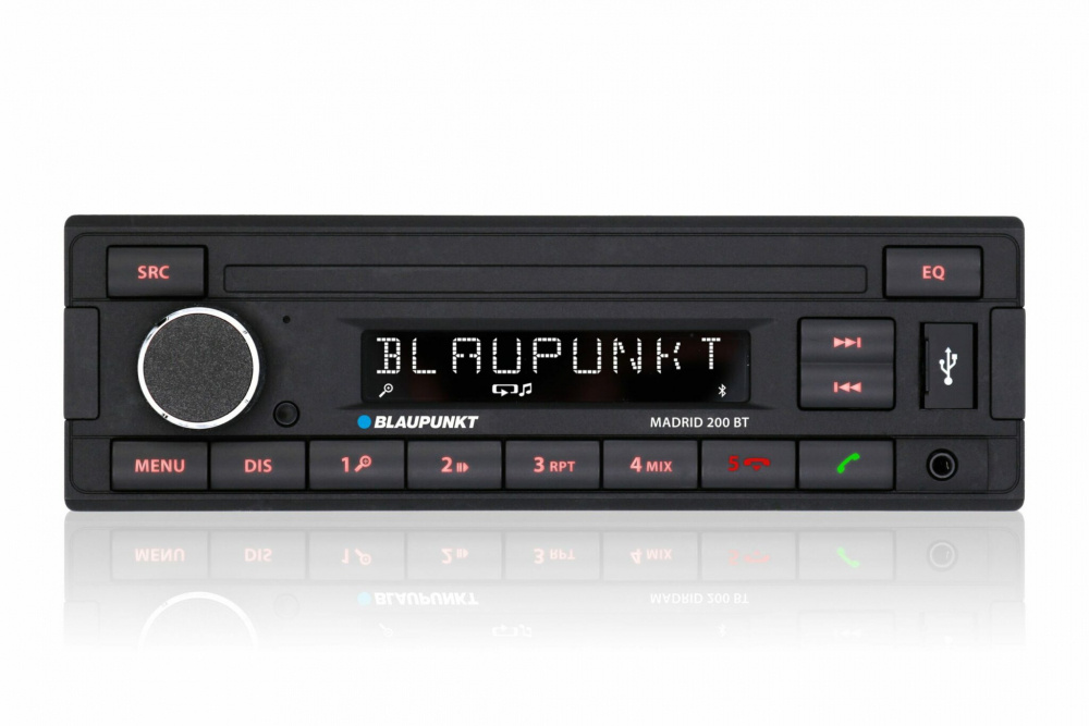 Blaupunkt Madrid 200 BT, retrobilstereo med Bluetooth