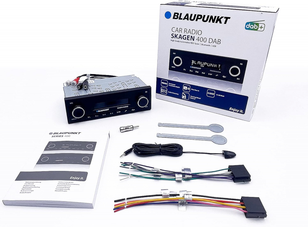 Blaupunkt Skagen 400 DAB, retro bilstereo med Bluetooth og DAB+