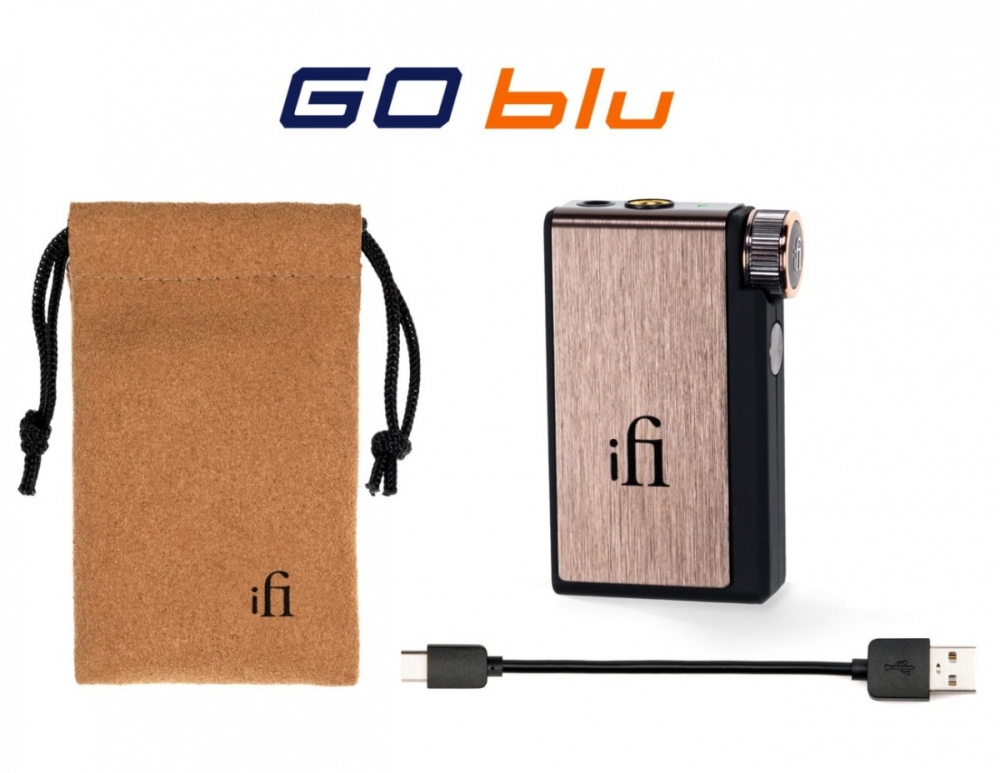 iFi Audio Go Blu, bærbar hodetelefonforsterker med Bluetooth & DAC
