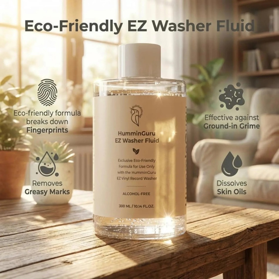 HumminGuru EZ Vinyl Record Washer, manuell platevasker