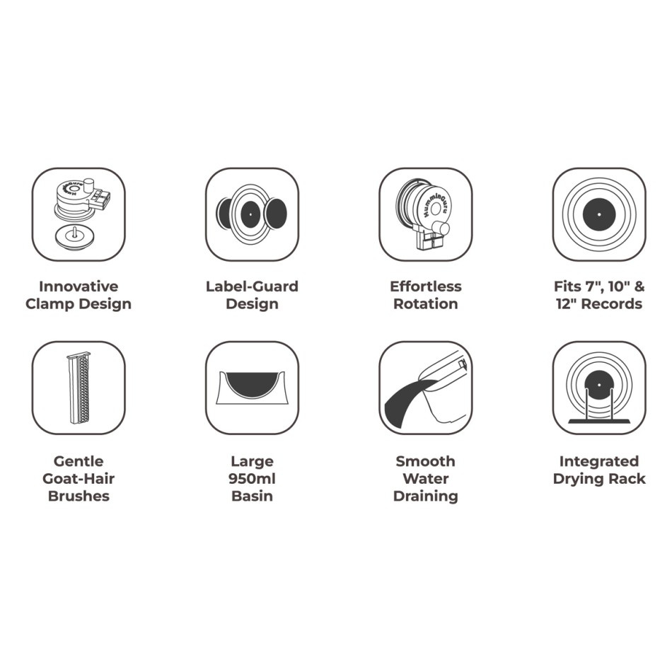 HumminGuru EZ Vinyl Record Washer, manuell platevasker