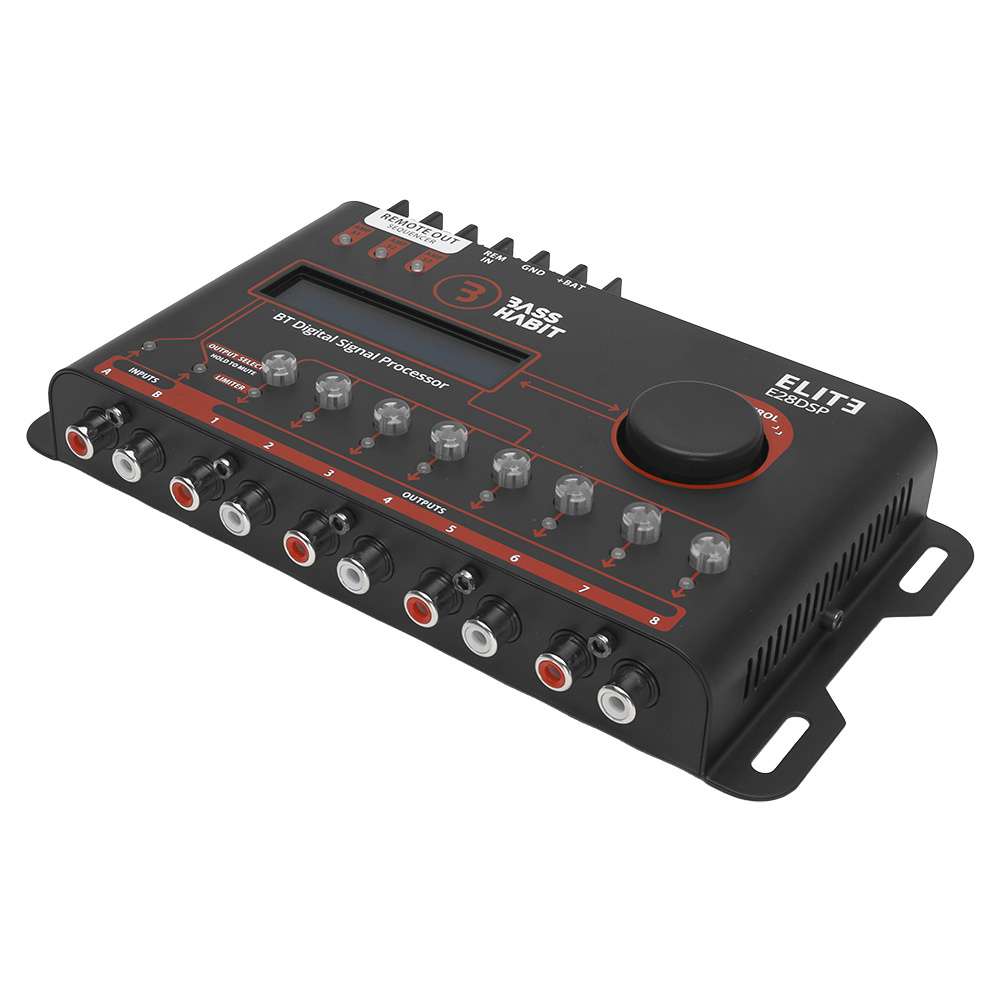 Bass Habit Elite E28DSP, kraftfull lydprosessor