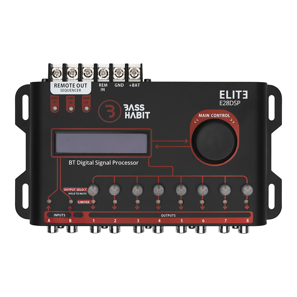 Bass Habit Elite E28DSP, kraftfull lydprosessor