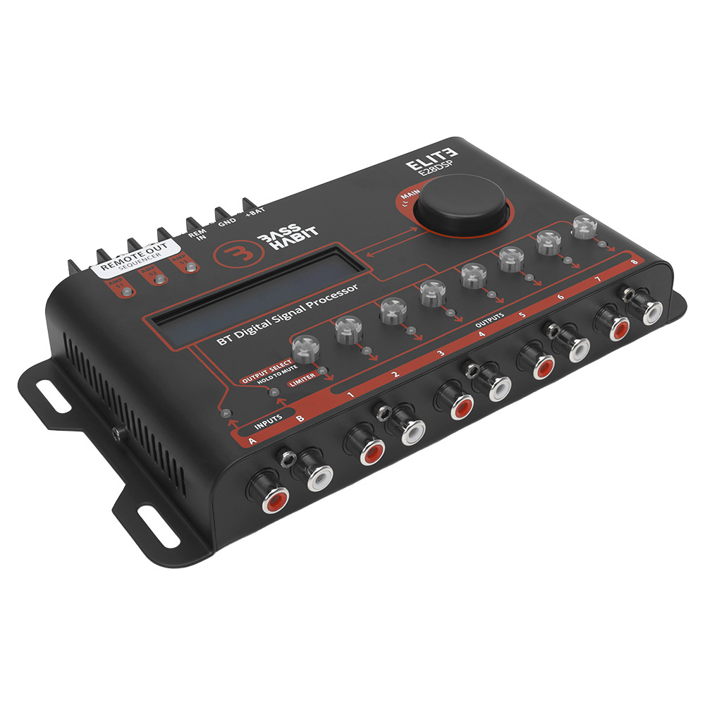 Bass Habit Elite E28DSP, kraftfull lydprosessor
