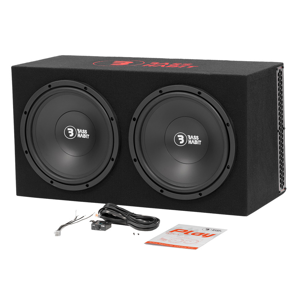 Bass Habit Play PL212A, prisverdig 2x12 tommers aktiv basskasse