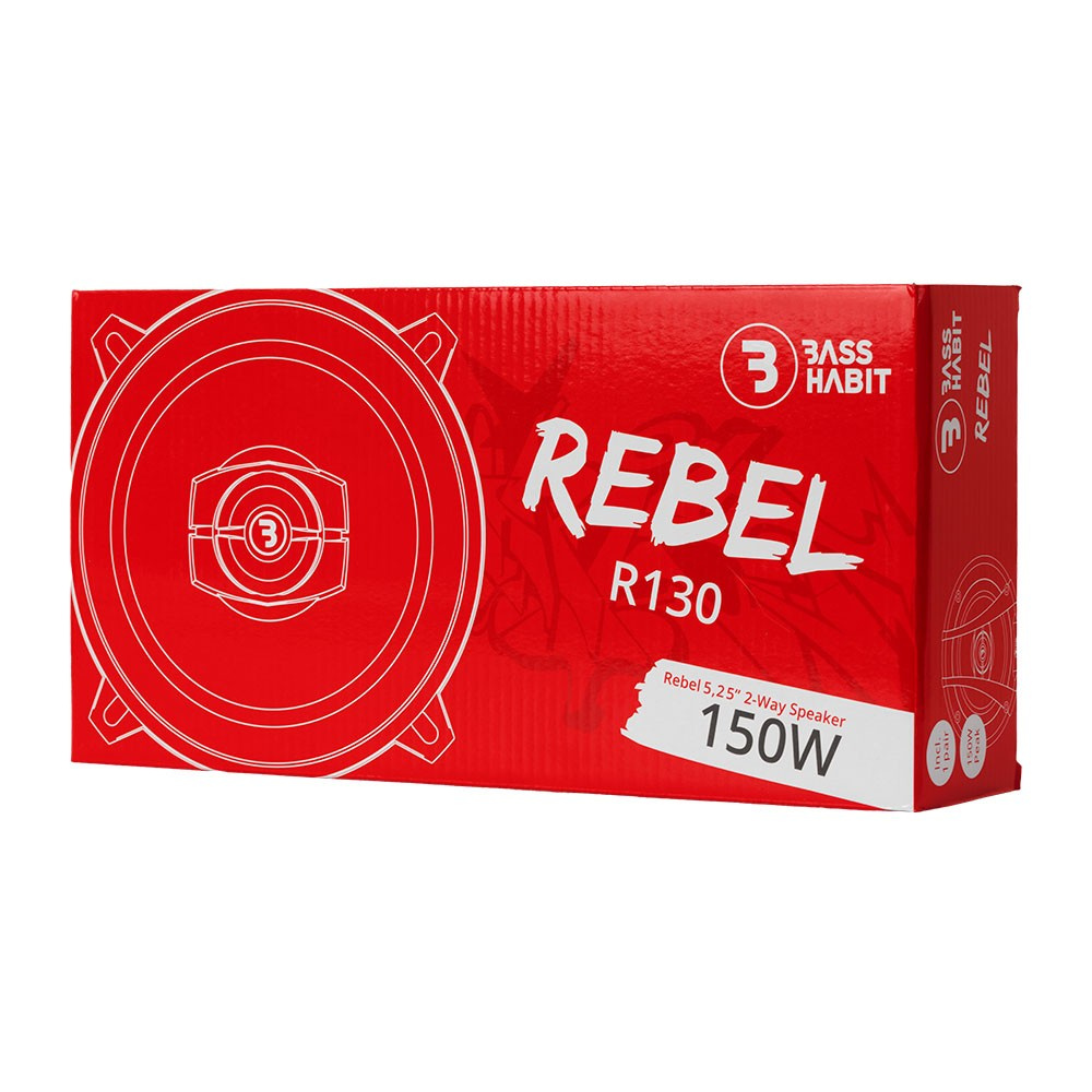 Bass Habit Rebel R130, prisgunstige 5.25 tommers koaksialhøyttalere