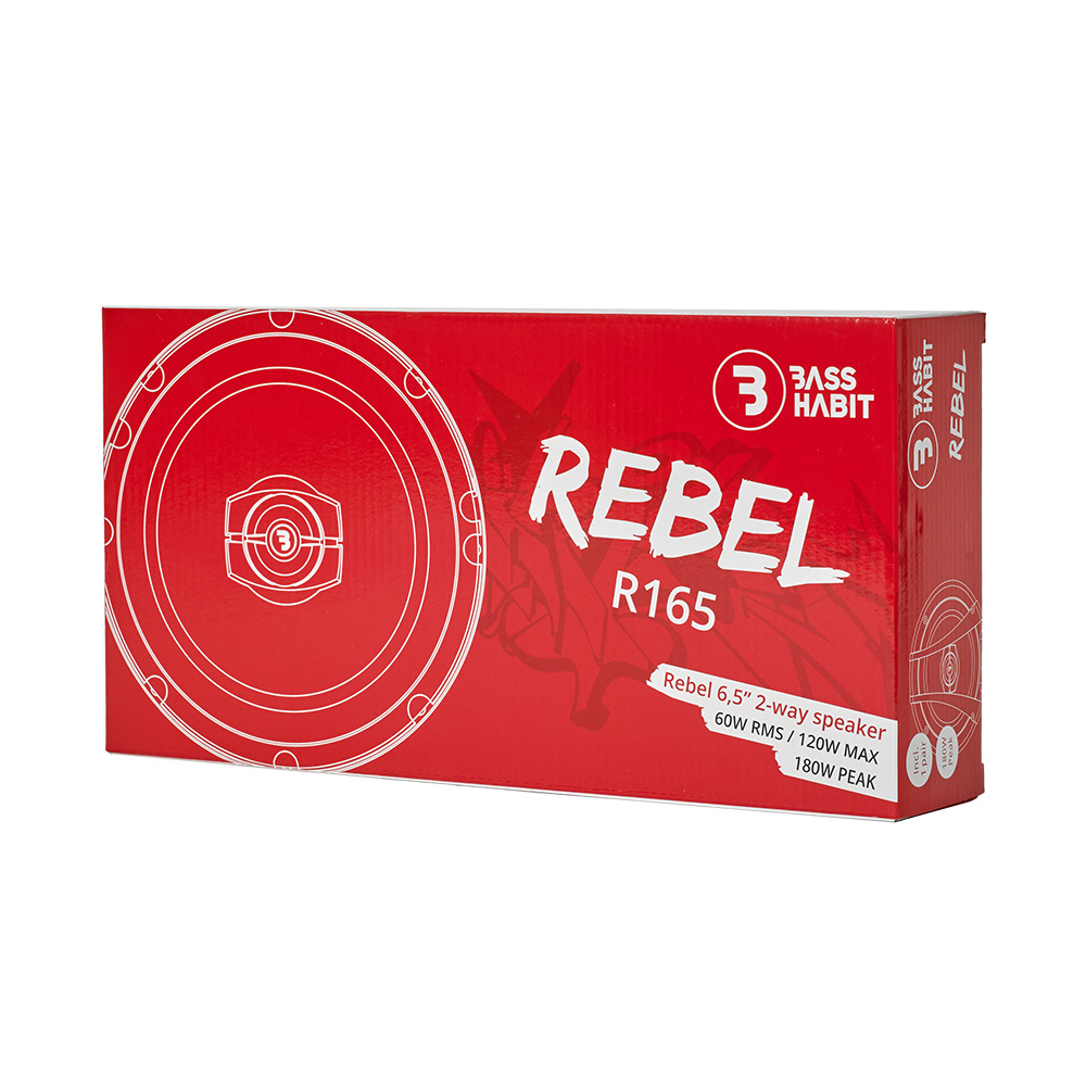 Bass Habit Rebel R165, prisgunstige 6,5 tommers koaksialhøyttalere