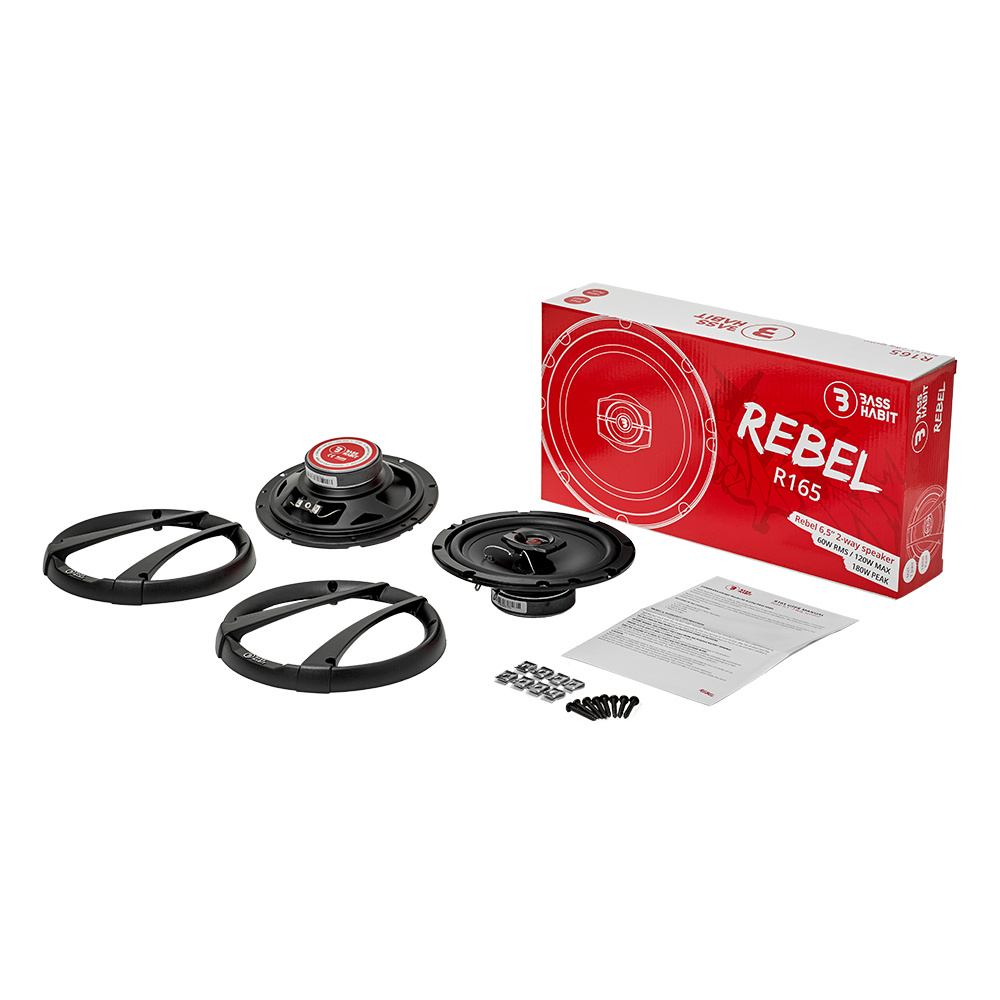 Bass Habit Rebel R165, prisgunstige 6,5 tommers koaksialhøyttalere