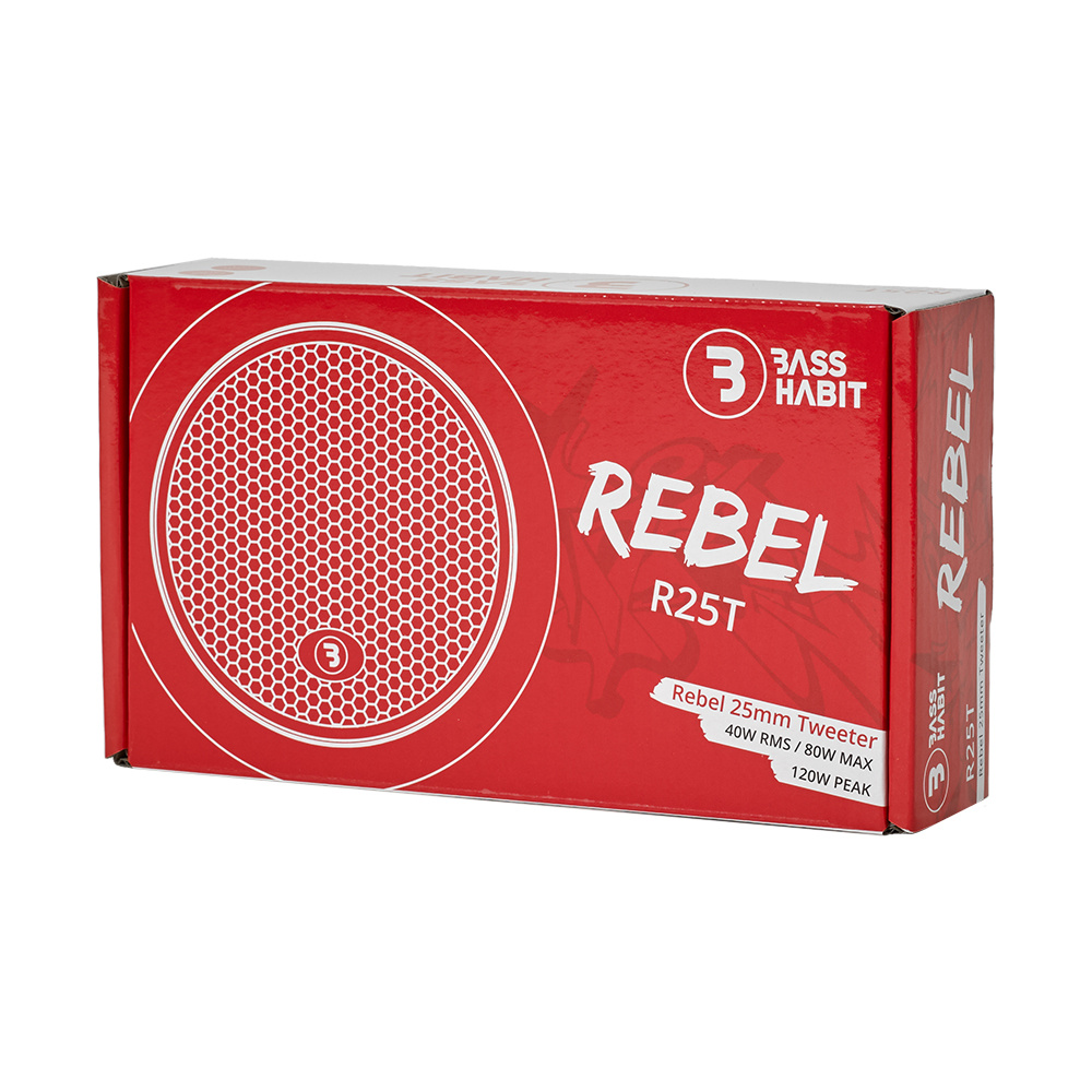 Bass Habit Rebel R25T, prisverdig 1 tommers diskant