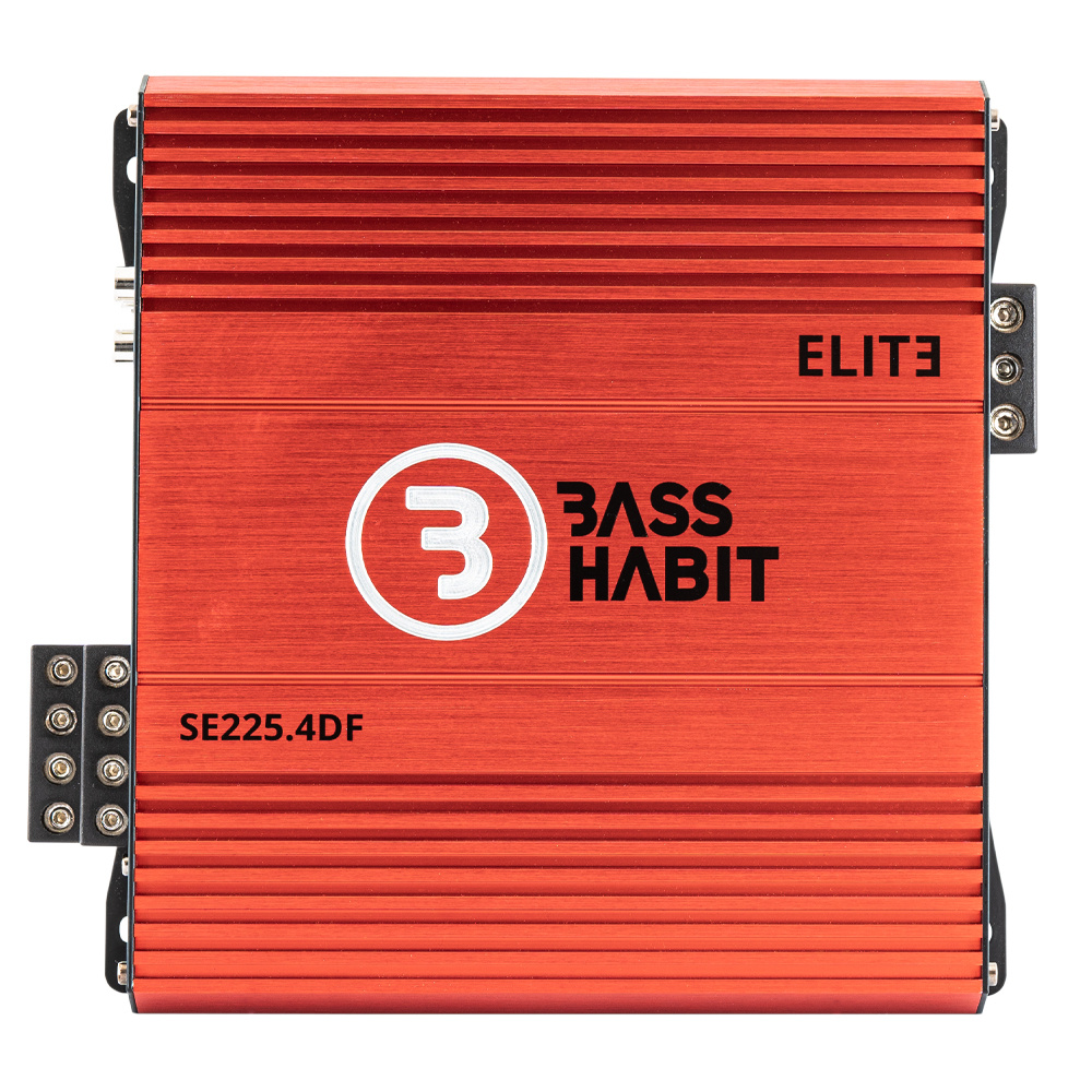 Bass Habit SPL ELITE 225.4DF, firekanals forsterker