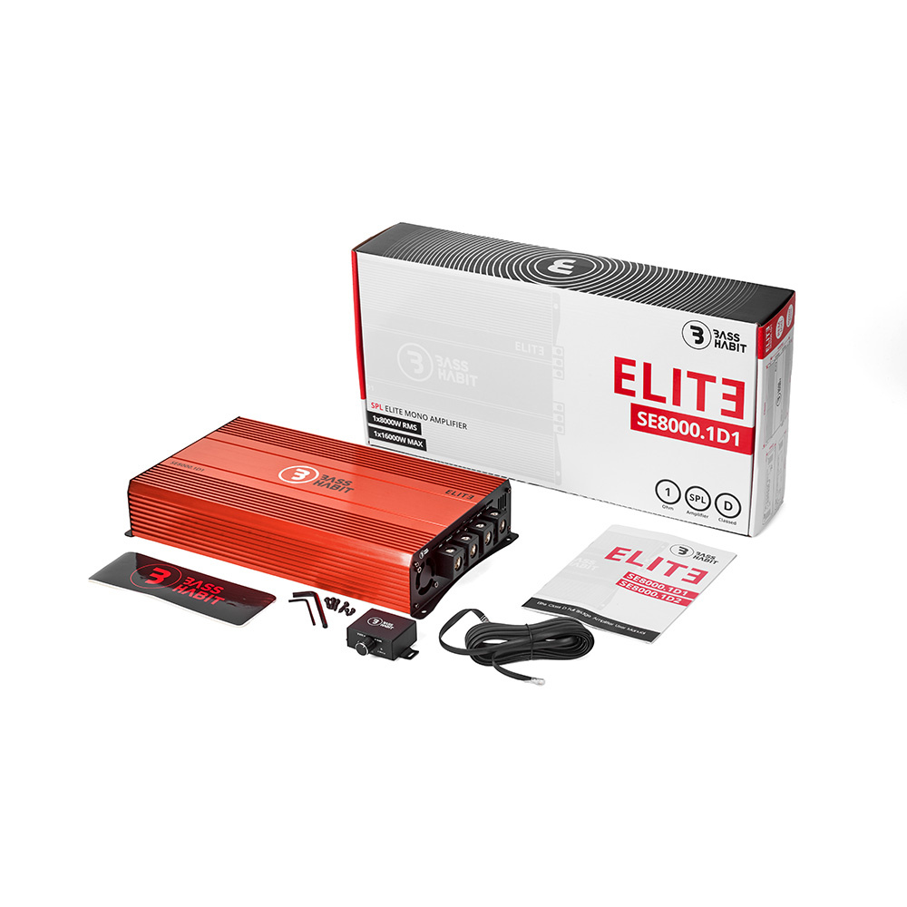 Bass Habit SPL ELITE 8000.1D1, ekstremt strømmesterkt monoblokk