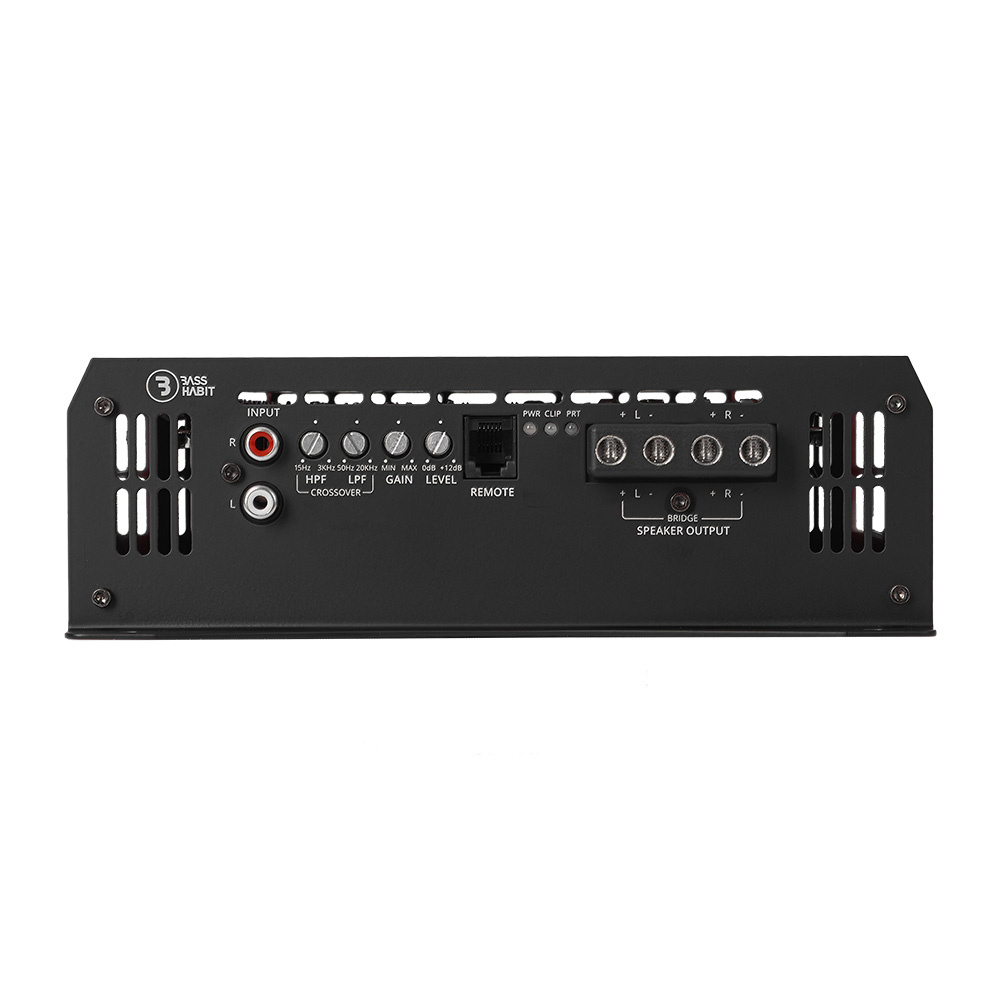 Bass Habit SPL ELITE 850.2DF, strømsikkert tokanals forsterker