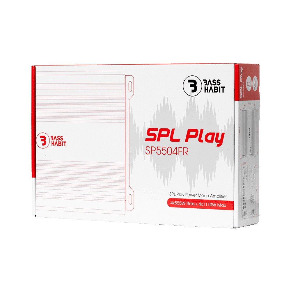 Bass Habit SPL Play SP5504FR, firekanals forsterker