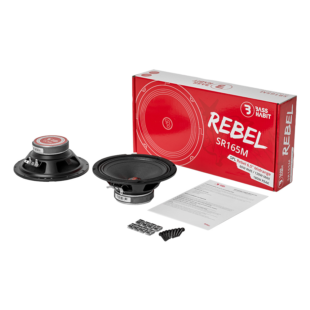 Bass Habit Rebel SR165M, 6.5 tommers mellomtoner