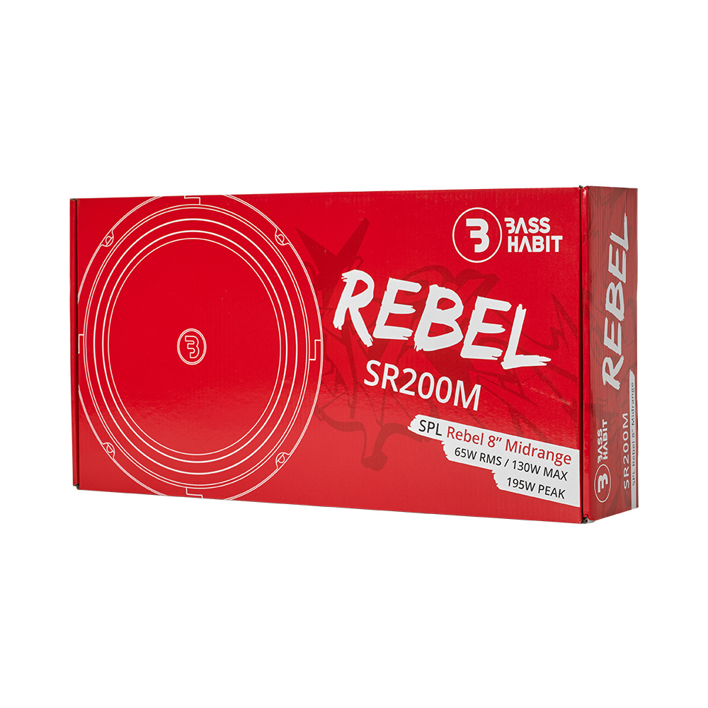 Bass Habit Rebel SR200M, 8 tommers mellomtoner