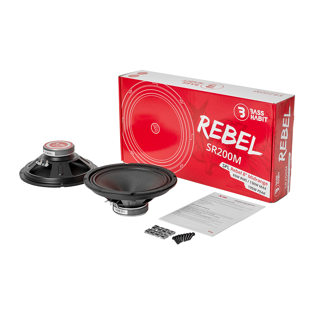 Bass Habit Rebel SR200M, 8 tommers mellomtoner