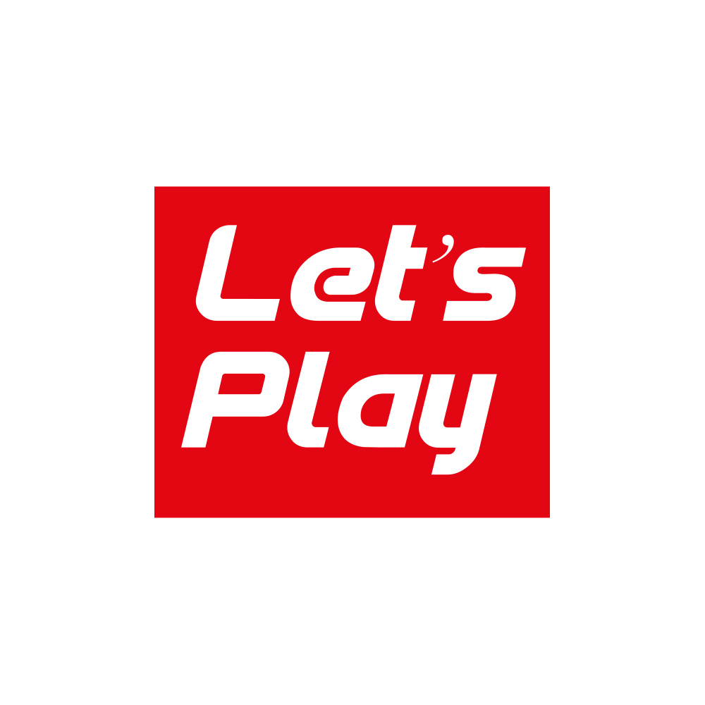 Bass Habit Let's Play-klistremerke 7x6cm, rød