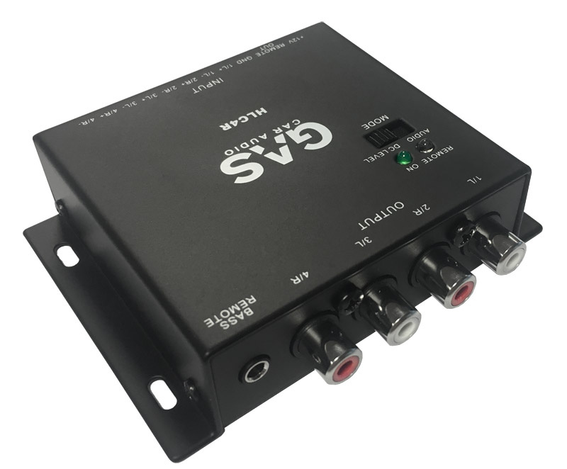 GAS HLC4R høy til lavnivåadapter med Bass-remote