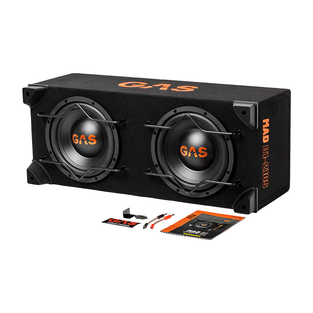 GAS MAD B1-210S, lukket 2x10-tommers basskasse