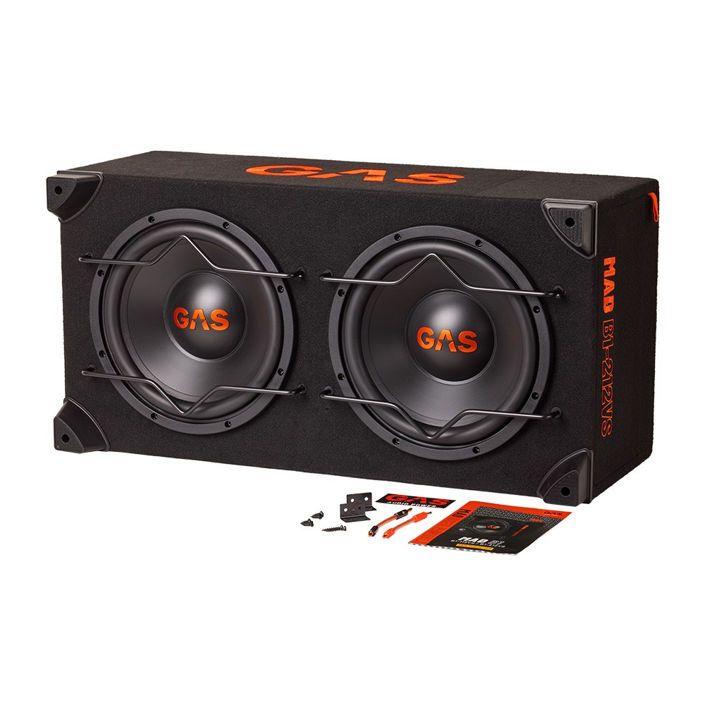 GAS MAD B1-212VS, 2x12-tommers portet eller lukket basskasse