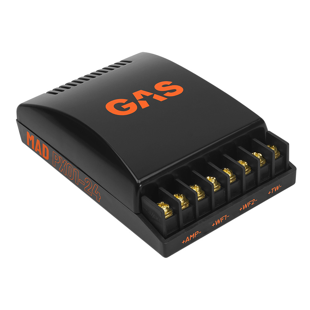 GAS MAD PXO1-24, 2-veis delingsfilter, 4 Ohm