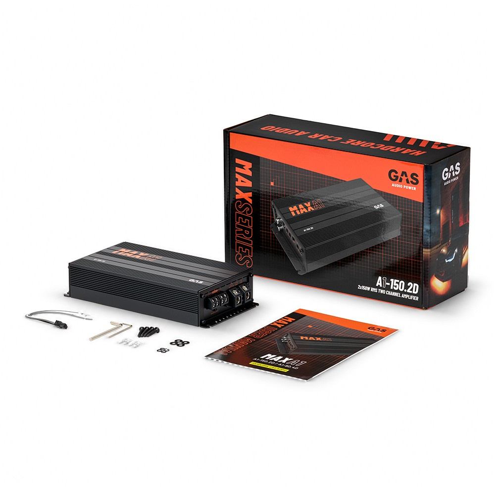 GAS MAX A1-150.2D, 2-kanals forsterker