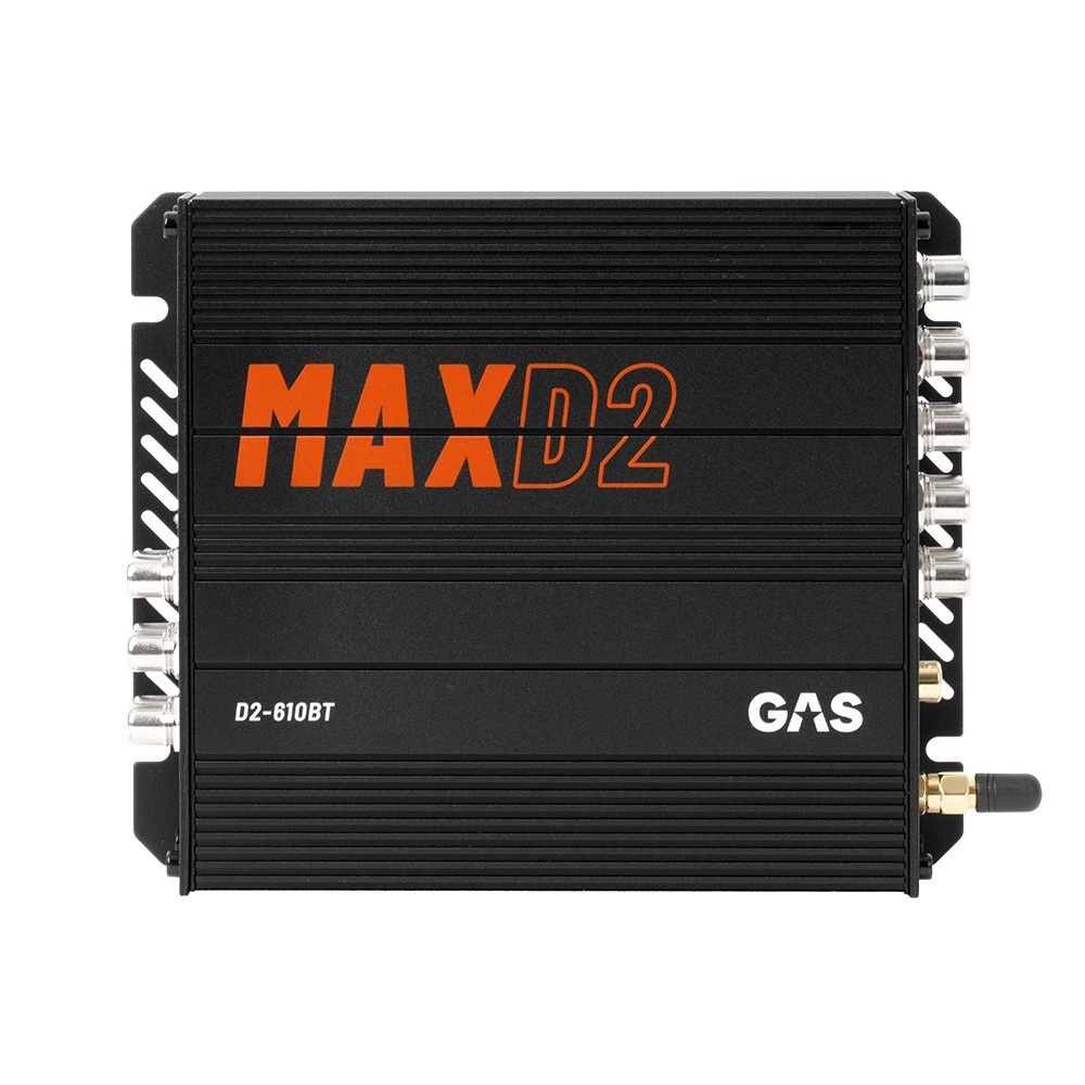 GAS MAX D2-610BT, 10-kanals DSP med Bluetooth