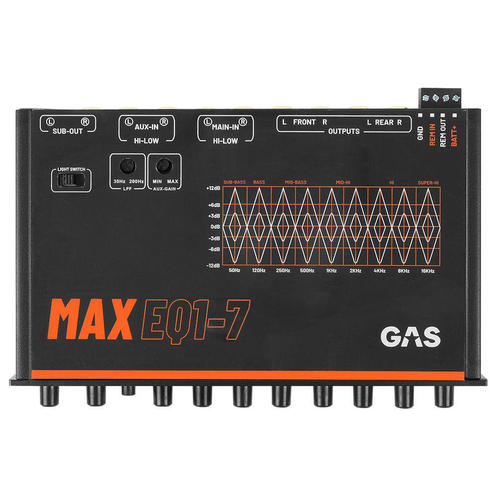 GAS MAX EQ1-7, 7-bånds analog equalizer